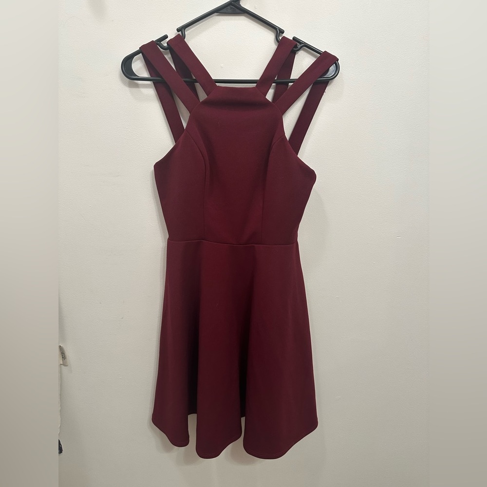 Dillard’s | size: 5/6 | maroon knee length dress